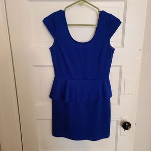 Cute bodycon peplum dress for the office or a date!